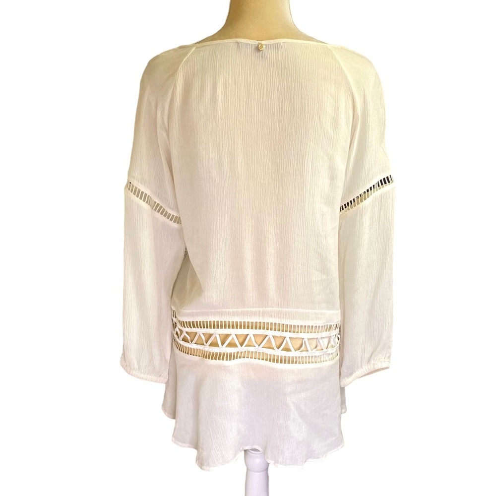 For Love & Lemons Martinique Mini White Dress Cover-Up - Picture 4 of 13